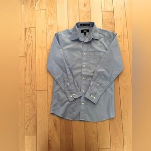 NORDSTROM KIDS Solid Cotton Button-Up Shirt
